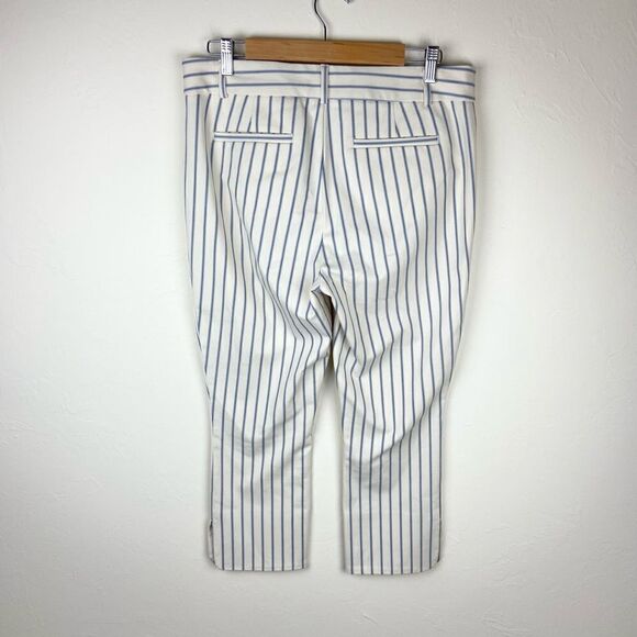 Anthropologie The Essential Capri Striped Trousers - Picture 6 of 8